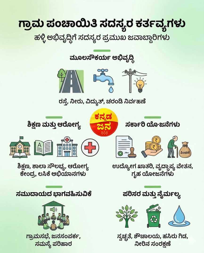 Grama Panchayati Sadasyara Kartavyagalu